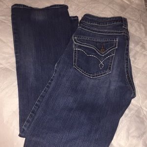 Boot heel jeans size 29/6 inseam 32in bootcut